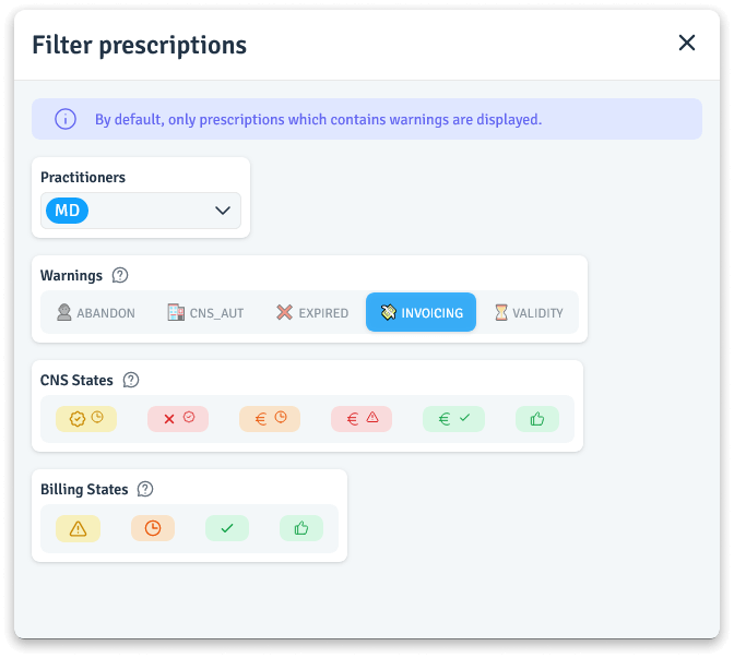 logicare filter & alerts